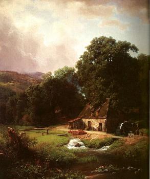 Albert Bierstadt : The Old Mill